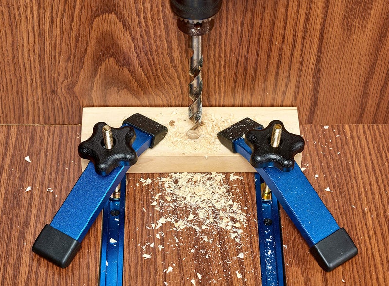 HOTTARGET Aluminum T-track Hold Down Clamps,6-3/8"L x 1-1/4"Width-Woodworking and Clamps - High Strength Aluminum Alloy 6063 - Fine Sandblast Anodized - Blue Color (T-track Hold Down Clamps 2pk) - Image 5